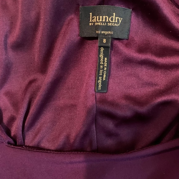 Shelly Segal Purple Ruched Gown - Picture 4 of 8